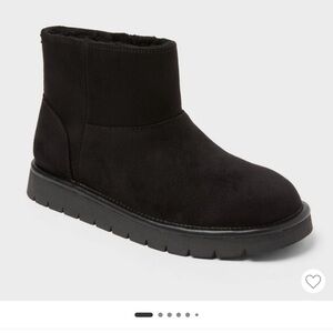 Universal Thread Black Suede Ankle Boots